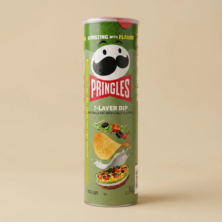 Tube 158g Pringles 7-Layer Dip — chips importées USA — Lollipop Korner