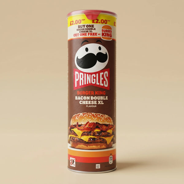 Pringles Burger King Bacon Double Cheese XL PMP £2 165g