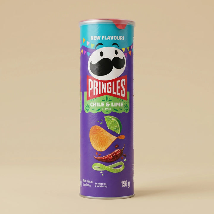 Tube 156g Pringles Chile & Lime — chips importées USA — Lollipop Korner