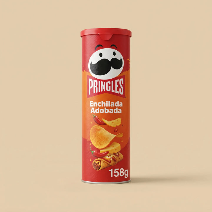 Tube 158g Pringles Enchilada Adobada — chips importées USA — Lollipop Korner
