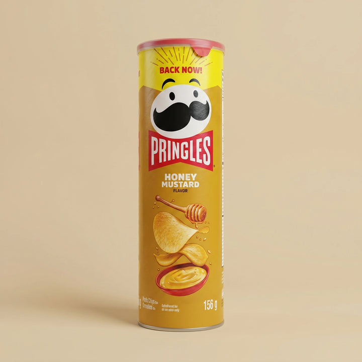 Tube 156g Pringles Honey Mustard — chips importées USA — Lollipop Korner