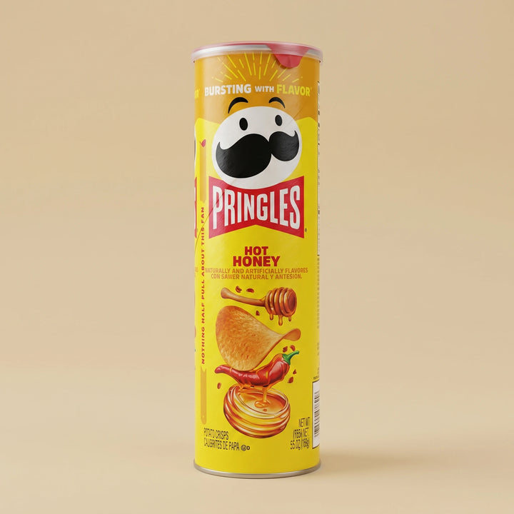 Tube 158g Pringles Hot Honey — chips importées USA — Lollipop Korner
