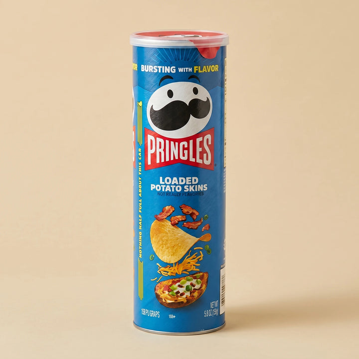Tube 158g Pringles Loaded Potato Skins — chips importées USA — Lollipop Korner