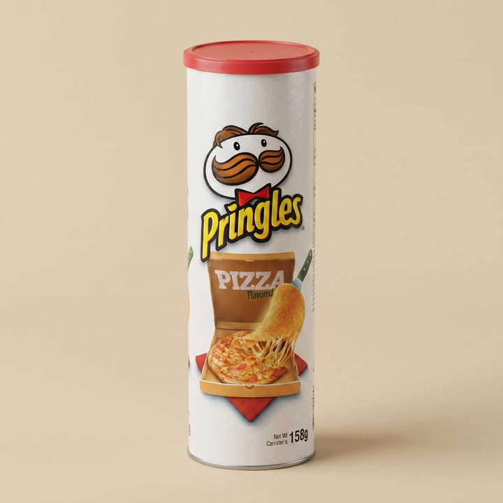 Tube 158g Pringles Pizza — chips importées USA — Lollipop Korner