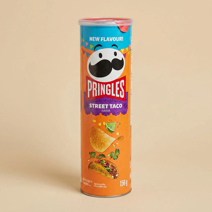 Tube 156g Pringles Street Taco — chips importées USA — Lollipop Korner