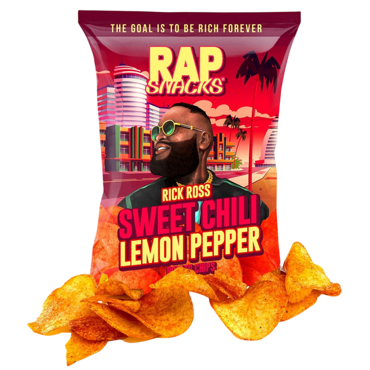 Rap Snacks Rick Ross Sweet Chili Lemon Pepper chips Rap Snacks