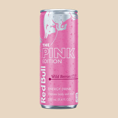 Red Bull Pink Edition Wild Berries – version sucrée (Canada) 250 ml