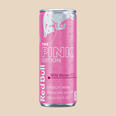 Red Bull Pink Edition Wild Berries – version sucrée (Canada) 250 ml