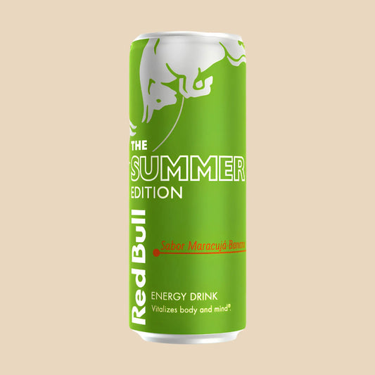 Canette de Red bull Maracuja Banane 