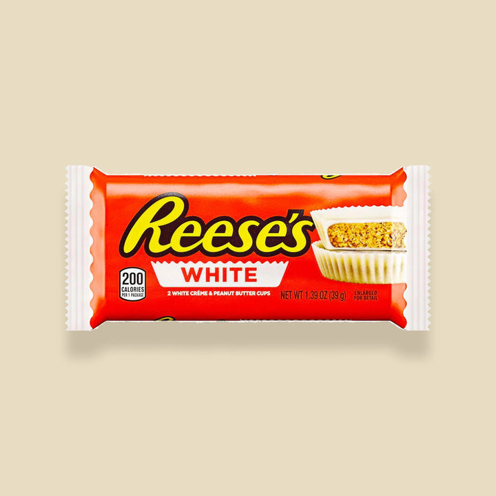 Reese's White Peanut Butter Cups 39 g – sachet de 2 cups crème blanche et beurre de cacahuète, import USA