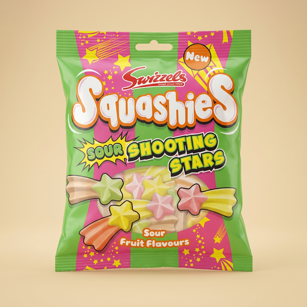 Squashies Sour Shooting Stars 100g