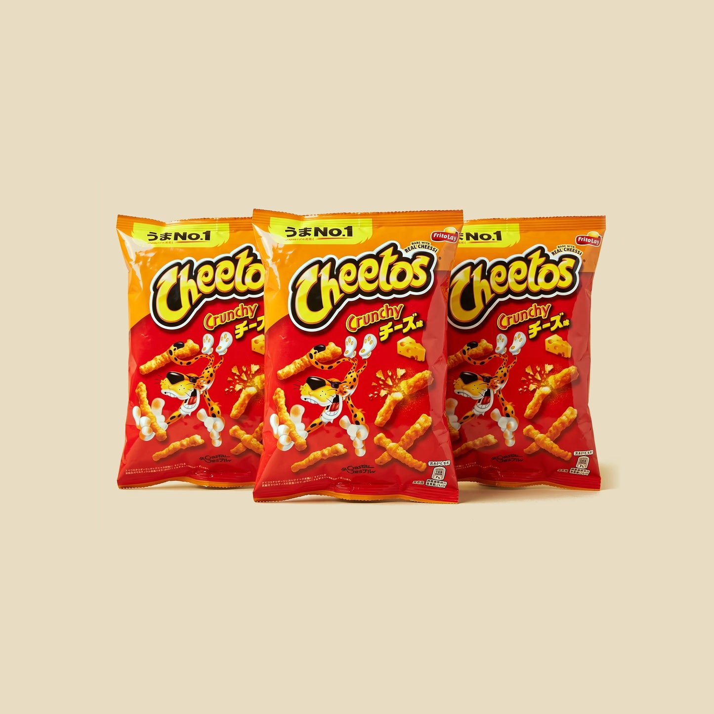 Trio 3 sachets Cheetos Crunchy fromage — édition Japon — Lollipop Korner