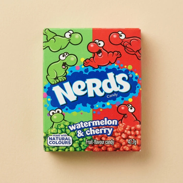 Boîte 47g Nerds Watermelon & Cherry — bonbon acidulé importé USA — Lollipop Korner